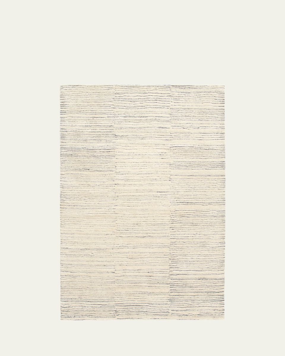 Avery Pewter Blue Hand-Tufted Wool Rug, 10' x 14'